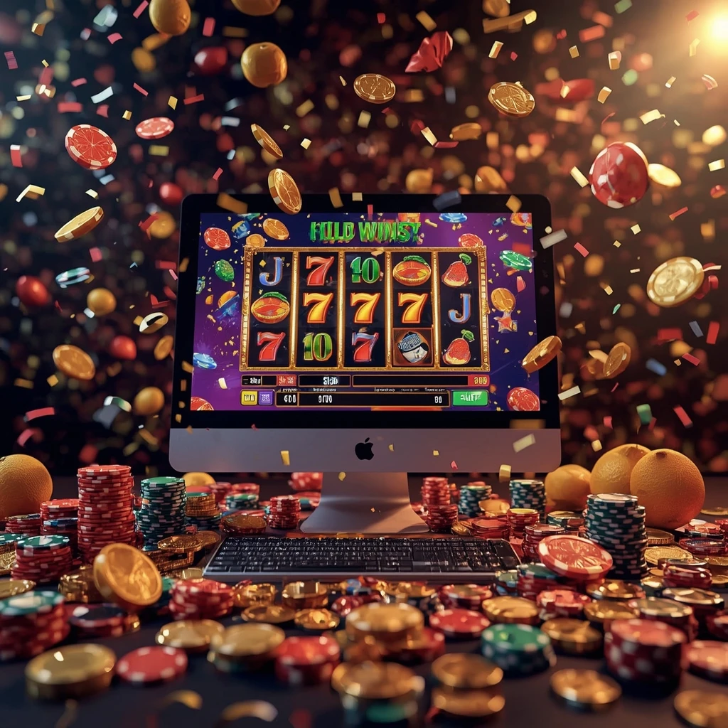 slot machines on the monitor GOAWIN CASINO