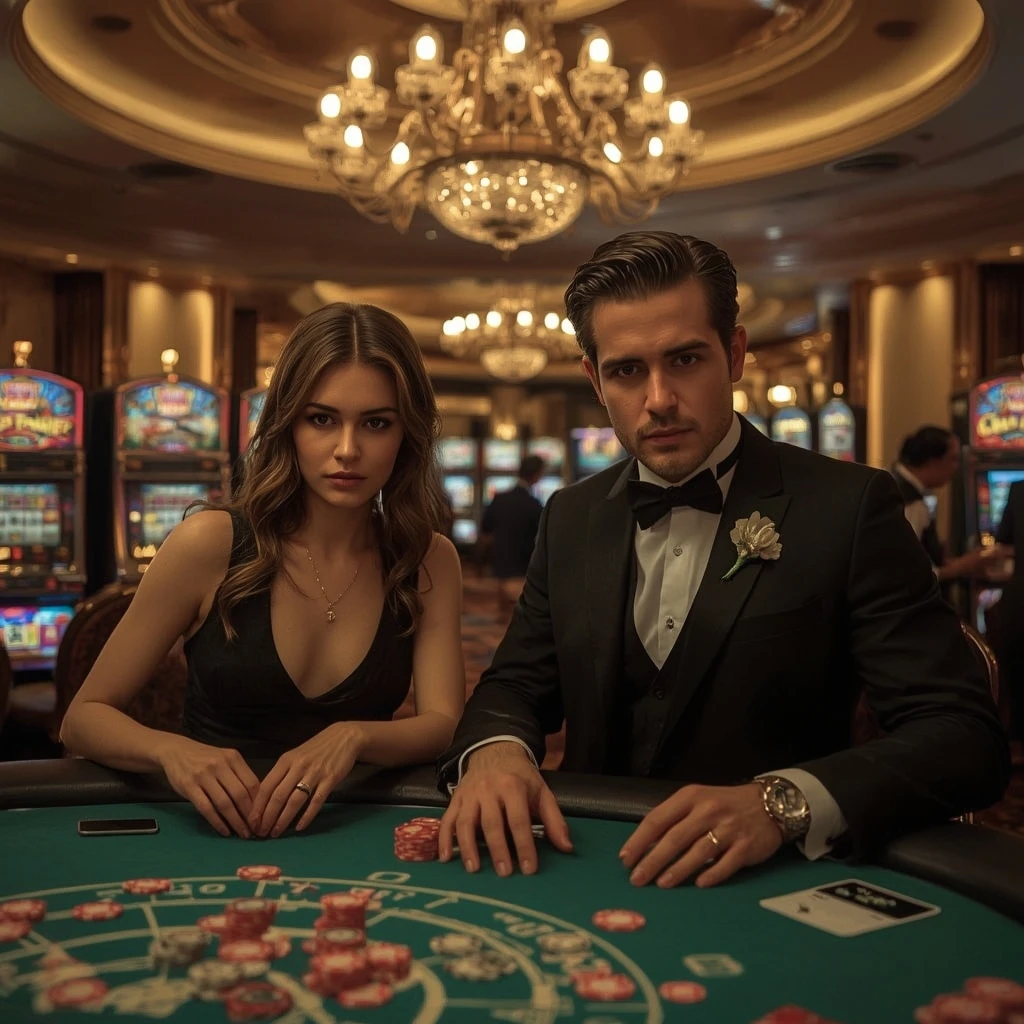 Two poker players at GOAWIN CASINO in India